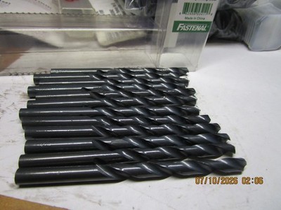 K x 4-1/4'' OAL 118° Black Oxide High Speed Steel Jobber Drill QTY 12