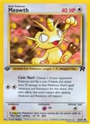 Pokemon Meowth Team Rocket 62/82 1st Edition Common NM