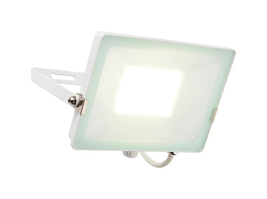 Outdoor Light White Salde 50w LED Floodlight Matt IP65 4000lm 4000K Cool Saxby