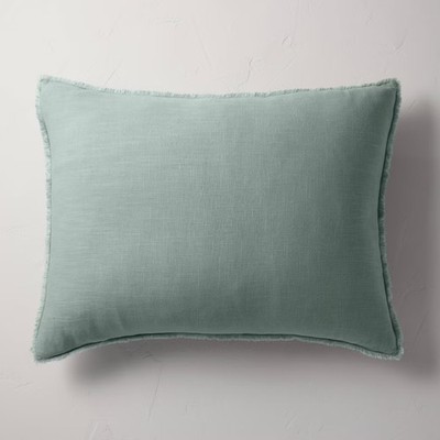 King Euro Heavyweight Linen Blend Throw Pillow Washed - Casaluna