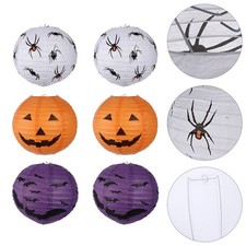 6 Pcs Creative Hanging Props Halloween Decoration Lantern LED Lanterns