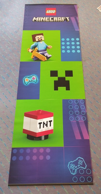 LEGO Display Flag Cloth Minecraft RARE Banner Werbe Games Gaming 21137