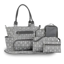 8PCS Baby Diaper Bag Set Mummy Nappy Travel Handbag Changing Bag for Mom  Dad