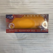 Squishy Hot Dog Squeezy Fidget Toy Sunny Days 2-in-1 Hotdog Stress Relief NEW