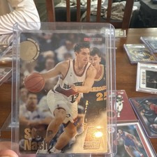 SkyBox 1996-97 NBA Hoops Steve Nash Phoenix Suns RC Rookie Card #304. rookie card picture