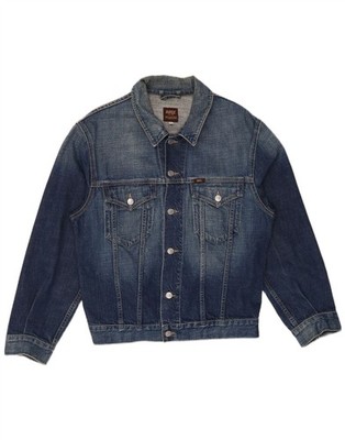 RIFLE Damen Jeansjacke UK 16 Large blau Baumwolle LP03
