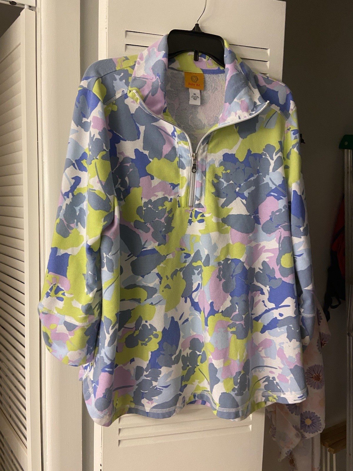 Ruby Rd Pullover Multi Color Abstract Floral Prin… - image 1