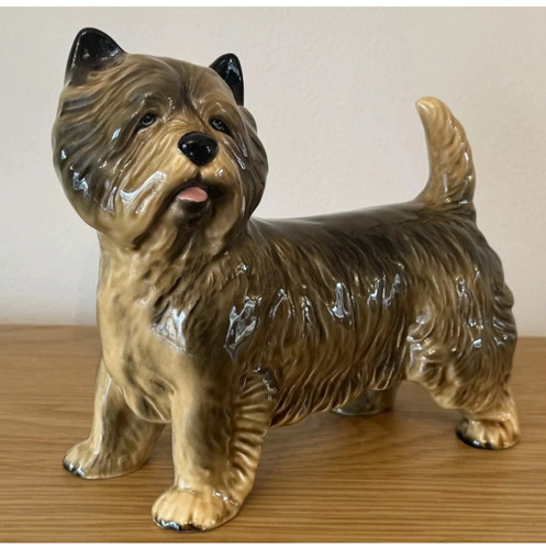 VINTAGE CERAMIC CAIRN TERRIOR NORWICH TERRIER FIGURINE