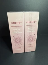 Set Of 2 Sunless Tanning Drink Drops- Self Tanner Natural Glow SEALED Exp 2028