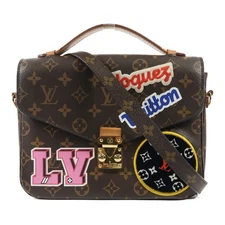 LOUIS VUITTON LV GHW Pochette Metis 2 Way Bag M43991 Monogram Patches Brown