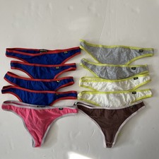 Lot of 10 Women 100   Cotton Thongs Underwear Size M