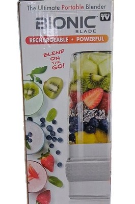 Emson Bionic Blade Portable Rechargeable Handheld Blender 8511ENCN White 26 oz