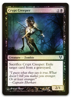 Crypt Creeper #91 (Foil) (LP) Avacyn Restored AVR Magic MTG