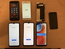 Lot of 7 Assorted Untested Smartphones FOR PARTS As-Is