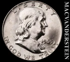 1963-D Silver Franklin Half Dollar - Choice Gem Brilliant Unc++++  #L6000