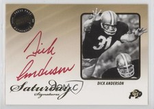 2009 Press Pass Legends Saturday Signatures Red Ink Dick Anderson Auto 0m0
