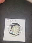 Mercury Dimes 1941 P, 1942 P, 1943 P, 1944 P.