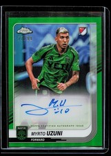 Myrto Uzuni Chrome 2025 Green Refractor /99 Auto