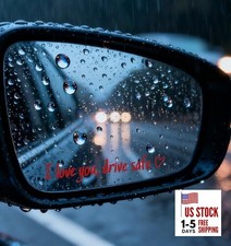 10Pcs I Love You Drive Safe Sticker, I Love You Drive Safe Mirror Sticker for