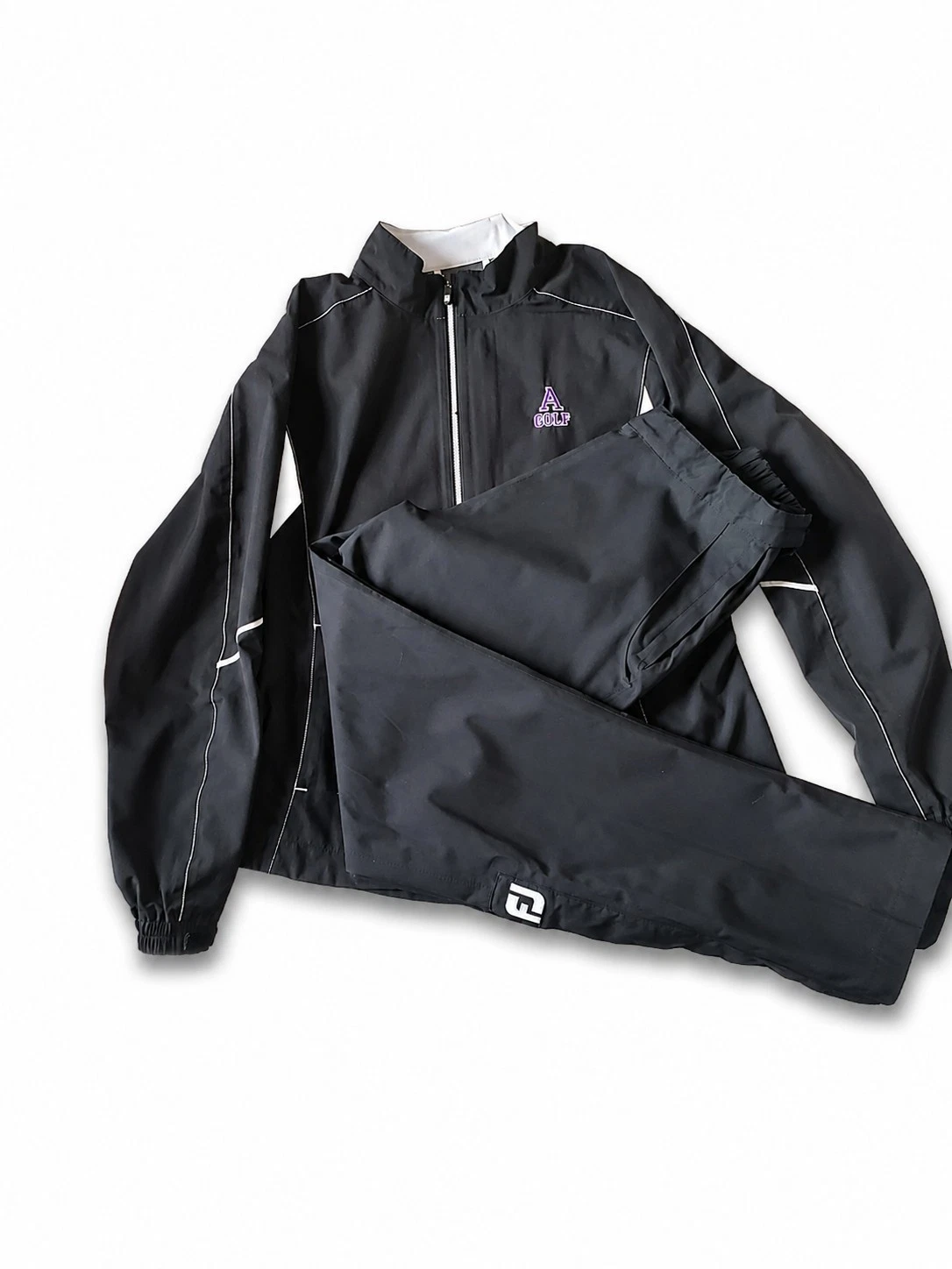 FootJoy DryJoys Women's Rain Suit - Golf Apparel Small - Black - 2 Piece