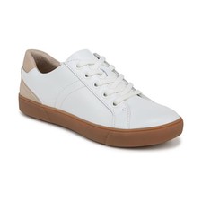 Women's Naturalizer Morrison Lace Up Sneakers White/Coastal Tan Leather