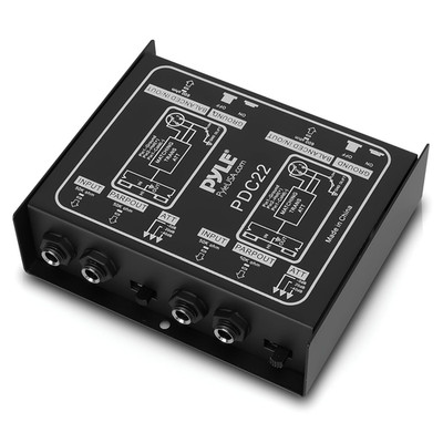 -PRO Premium Direct Injection Audio Box - Passive DI Unit Hum Eliminator W/ Inpu