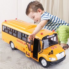 Autobus szkolny Zabawka Odporny na upadek Dźwięk Światło Symulacja Bezwładność Model autobusu szkolnego