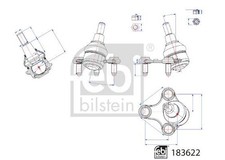 FEBI TRAGGELENK VORDERACHSE LINKS passend für VW CADDY | 183622