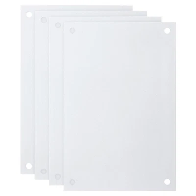 4 Pièces Panneau Métal Blanc 11,8x7,9 Pouces pour Sublimation (0,02" Épaisseur) - Photo 1/4