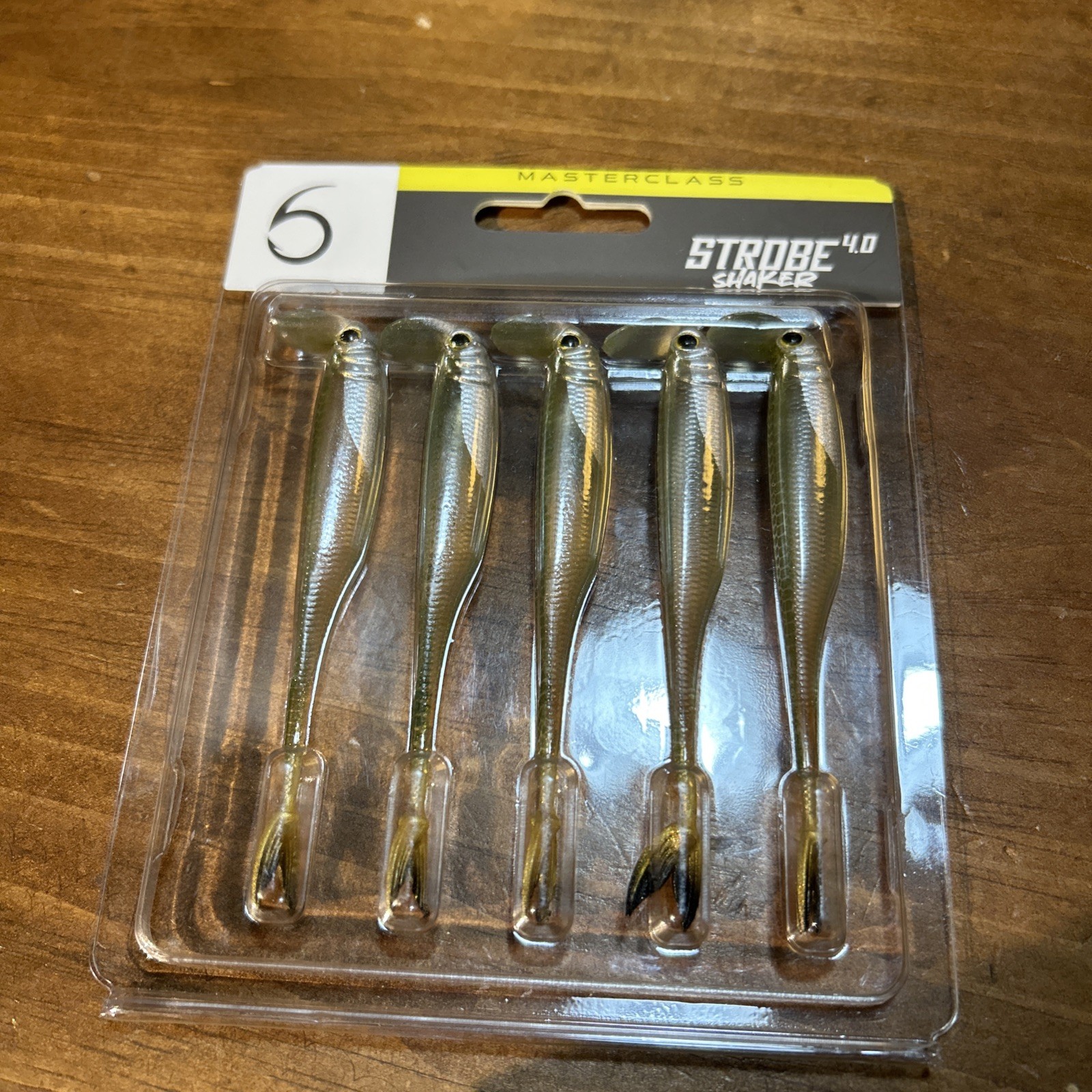 6th Sense Masterclass Strobe 4.0 Shaker Swimbait Olive Flash 5pk - Image 1