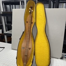 Vintage Hand-Crafted 1972 Mountain Dulcimer 3 String Hourglass & Heart 36" M7