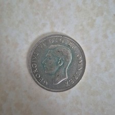 1946 King George VI Half Crown Silver Coin