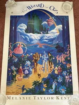 Wizard of Oz Signed Melanie Taylor Kent Print 1989 Turner Entertainment Rare