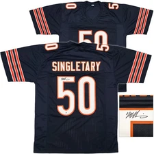 SALE! Chicago Bears Mike Singletary Signed Blue Jersey Beckett Witness