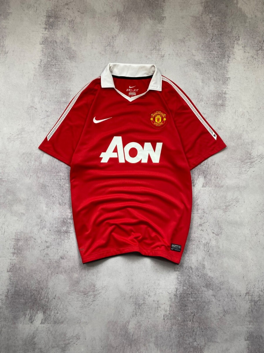 Vintage Nike Manchester United 2010/2011 Home Jersey Shirt Size M