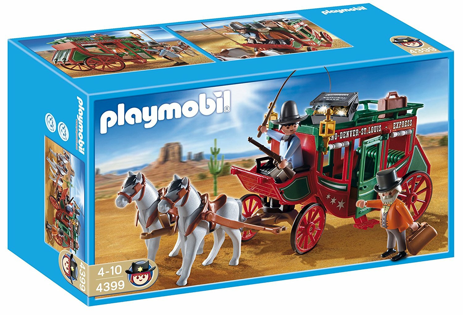 PLAYMOBIL 4399 WESTERN OESTE DILIGENCIA CARRUAJE NUEVO PRECINTADO