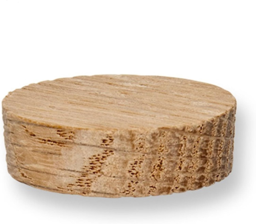 1-Inch Oak Flat Head Plugs, Side/Face Grain, Great for Furniture, Tables, Chairs - Picture 1 of 1