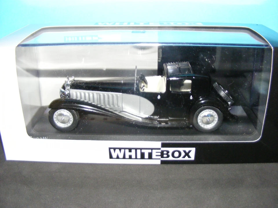 Bugatti Tipo 41 Royale en Silverover Negro de 1928 Escala 1:43 Nueva Caja Blanca Foto 3 de 4