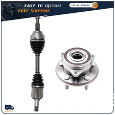 For 2014 2015-2018 Jeep Grand Cherokee Front Left CV Axle Shaft Wheel Hub Kit