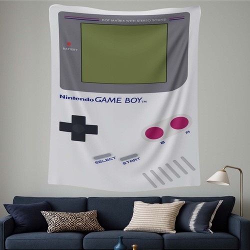Game Boy Wandteppich, Retro Gamer Art, Wandbild, Geek Room Dekor, klassisches Spiel - Bild 2 von 10