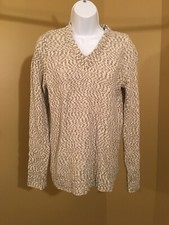 WHITE STAG Women's Long Sleeve Sweater Pullover XL Soft V-Neck Multi-color