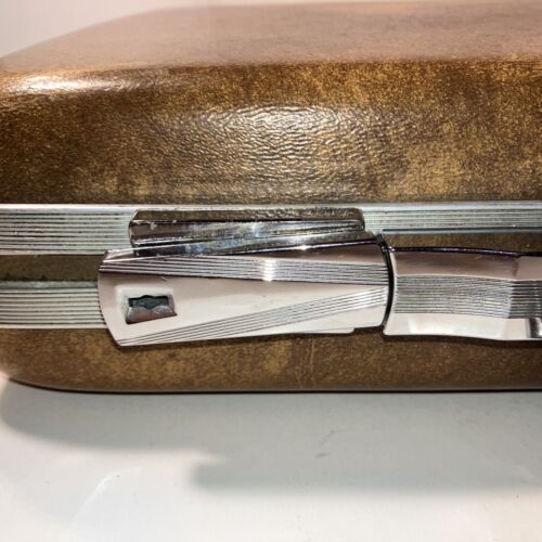 Vintage Escort American Tourister Briefcase Hard Shell Brown Suitcase 19" x 13" - Picture 3 of 17
