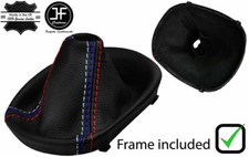 SCHWARZ LEDER TRI  NAHT HANDBUCH SCHALTSACK+RAHMEN F?R BMW Z4 E85 E86