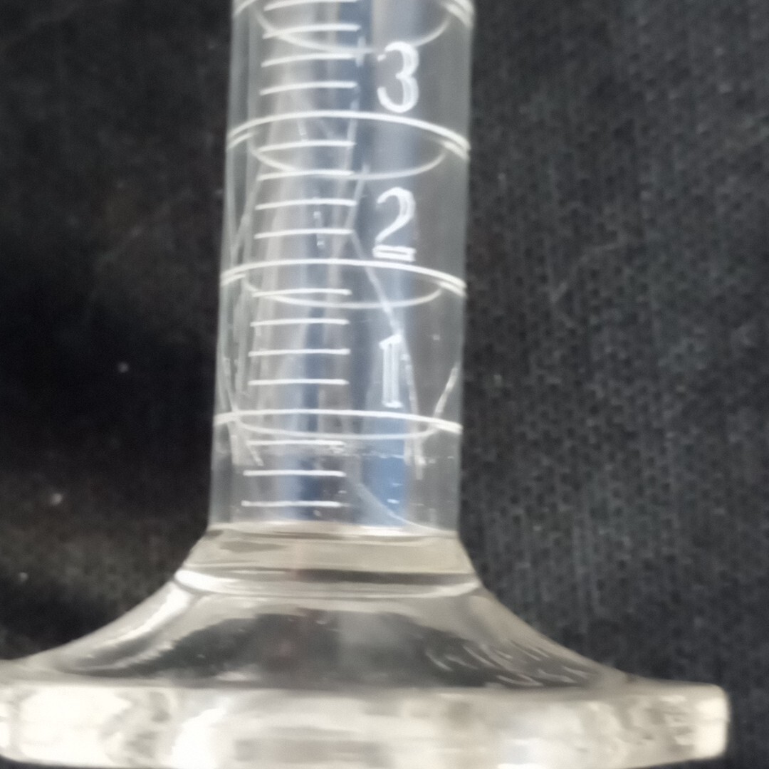 Vintage Kimax Pyrex Lab Glass Cylinder Beaker Test Tube 10ml (Scratches)