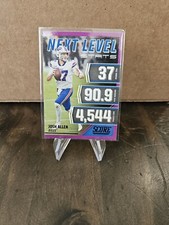 2021 panini score football next level stats #NL15 Purple Josh Allen