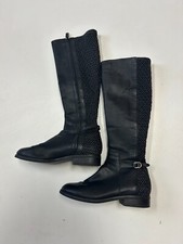 Cole Haan Womens Isabell Black Leather Riding Fashion Boots Size 6B W15606
