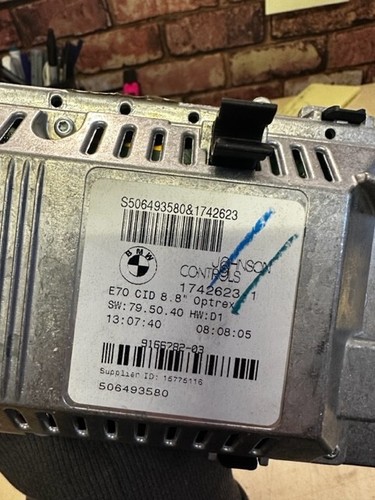 BMW X5 E70 DASHBOARD LCD SCREEN DISPLAY 916078203 - Imagen 3 de 3