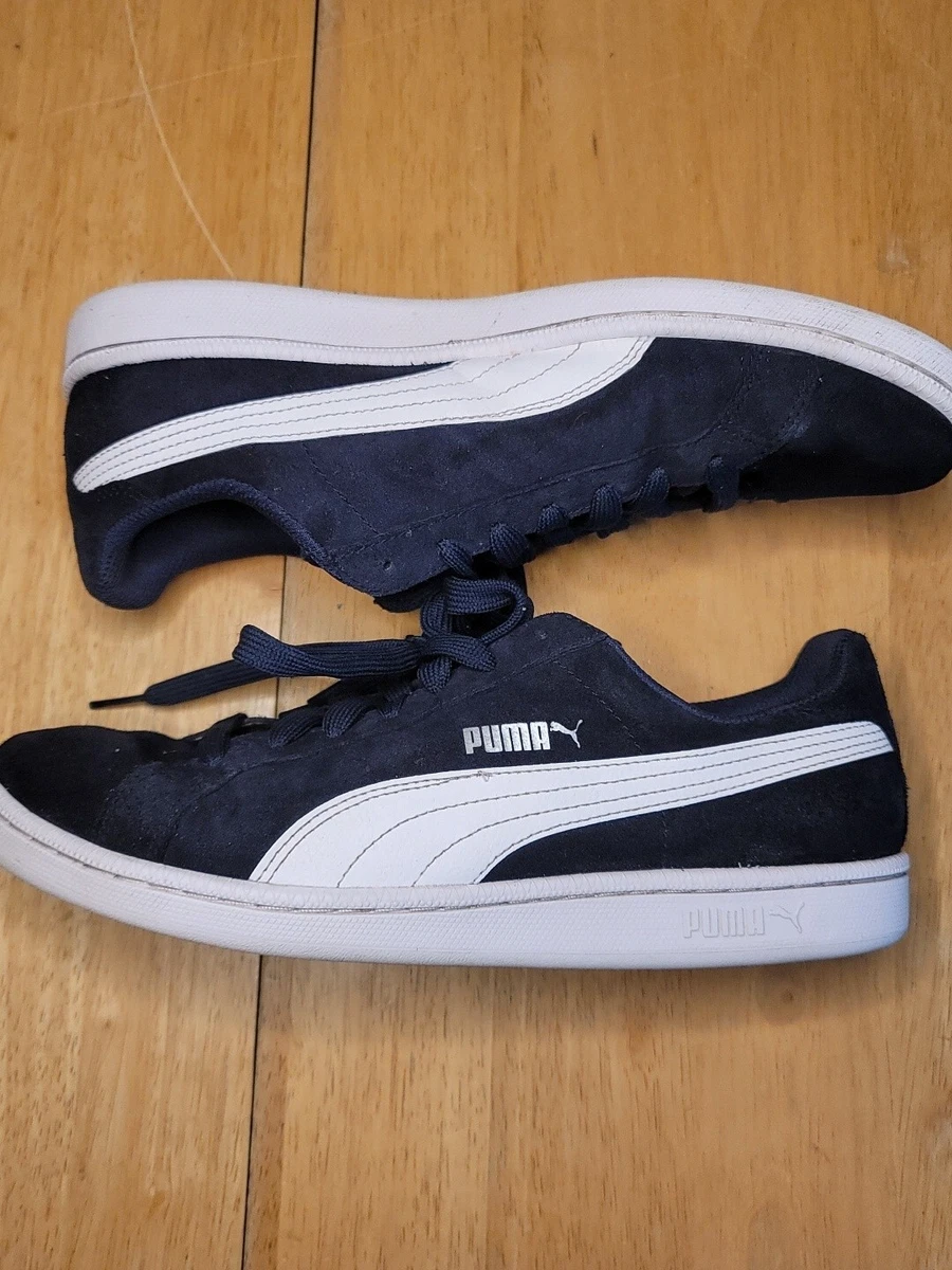 PUMA Suede Men&#039;s Smash v2 Sneaker Soft Foam Shoes, Blue, Size 9.5 EUC | eBay