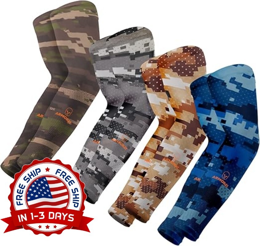 4 Pares De Mangas Deportivas Para Brazos Con Protección Solar UV Para Adultos EE. UU.