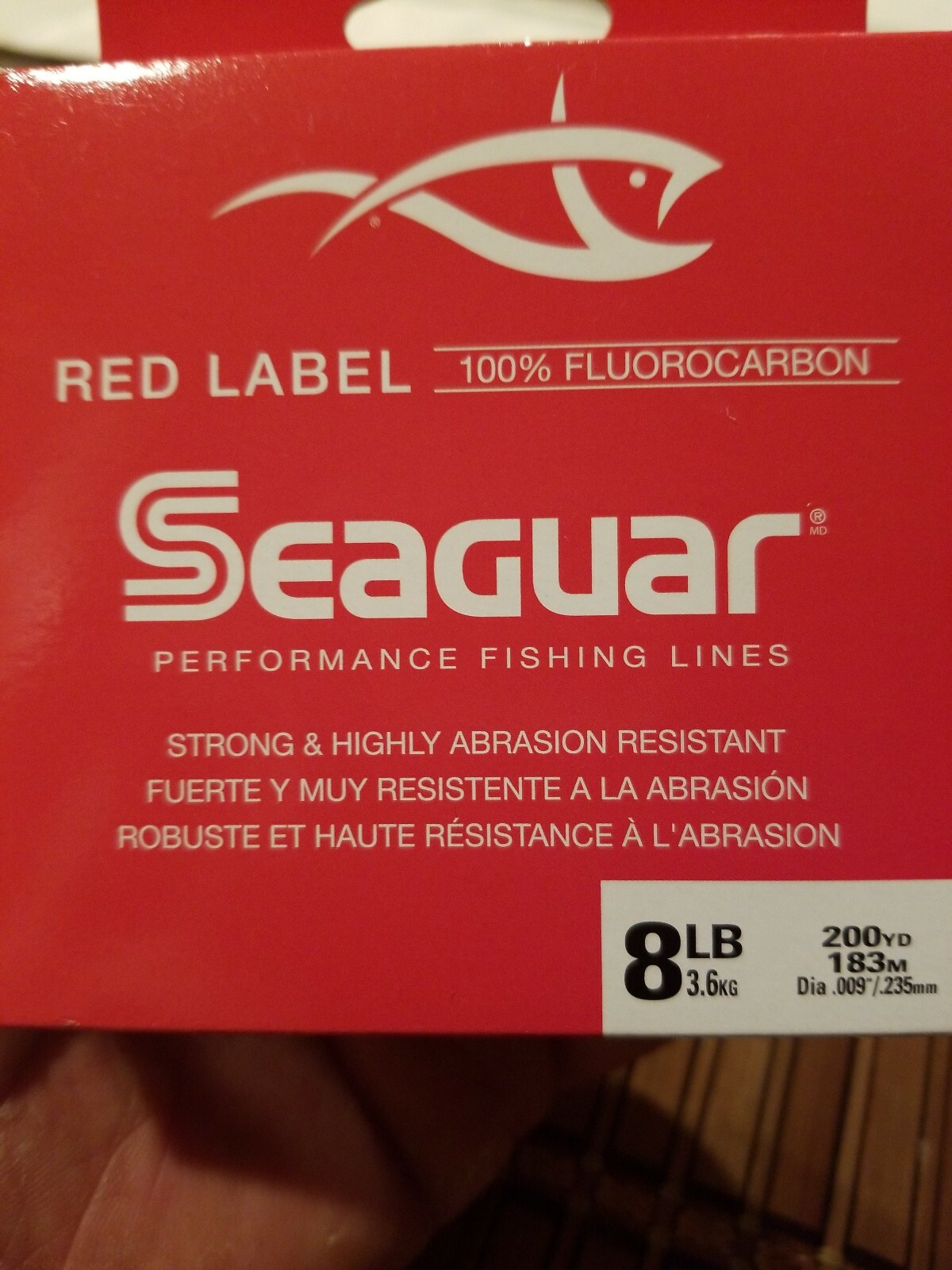 LOT 2 Seaguar Red Label 100 Fluorocarbon clear 18 LB 115 LB 200 YD
